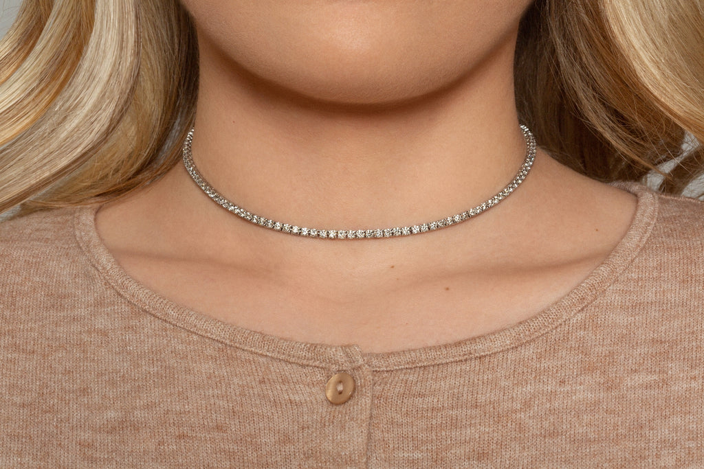 Graduated Diamond Tennis Necklace